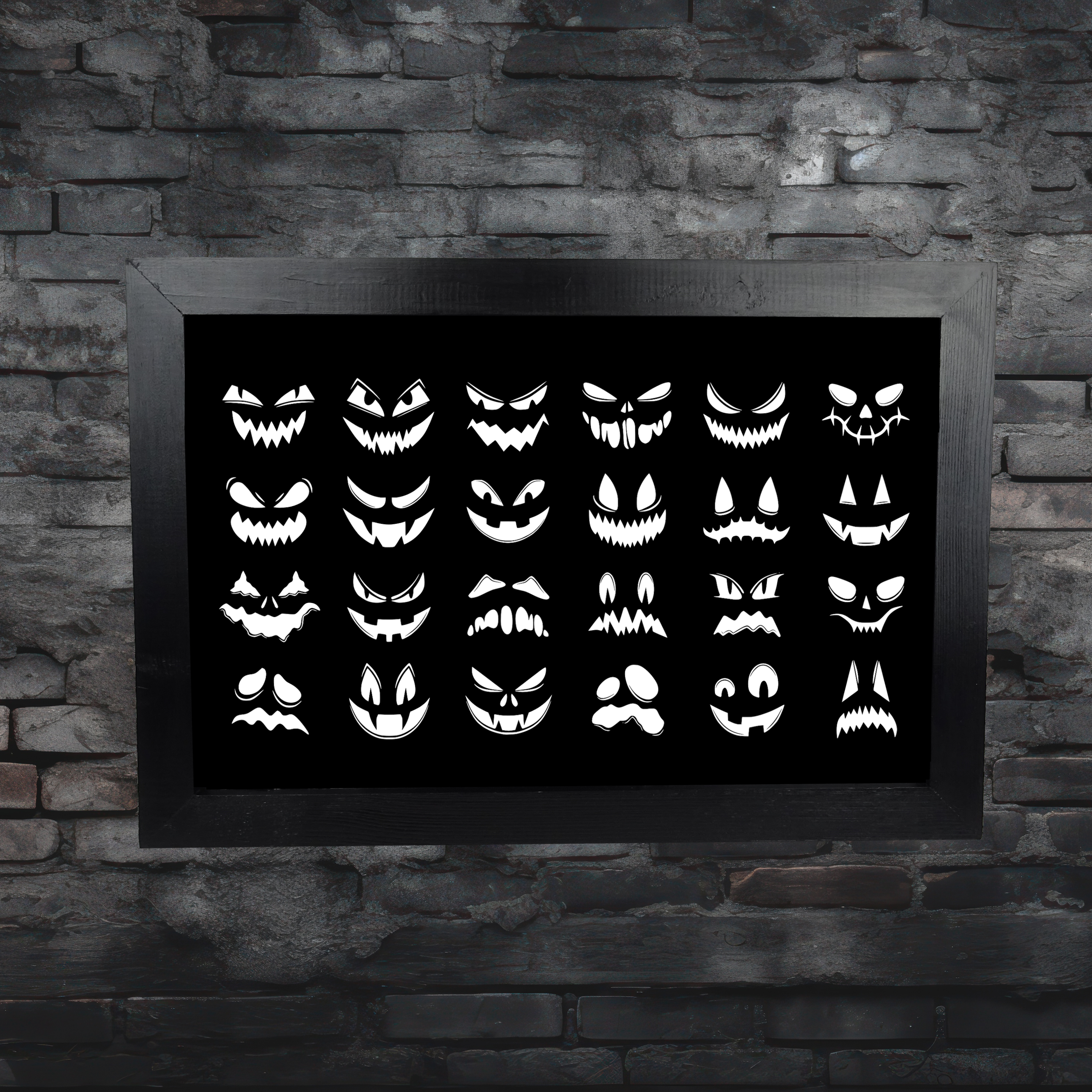 Spooky Faces Wall Art
