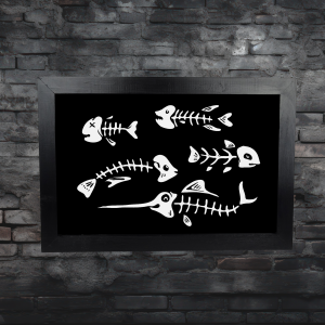 Fish Bones Large Wall Art