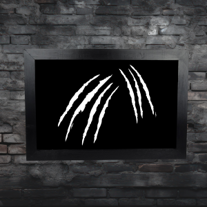 Claw Scratches framed wall art