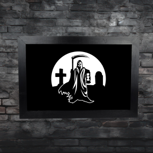 Grim Reaper framed wall art
