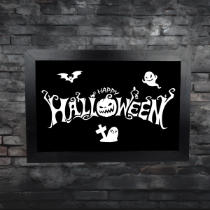 Happy Halloween framed wall art