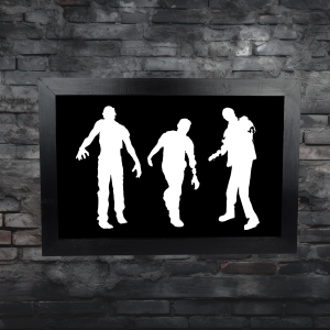 Zombie Outbreak framed wall art