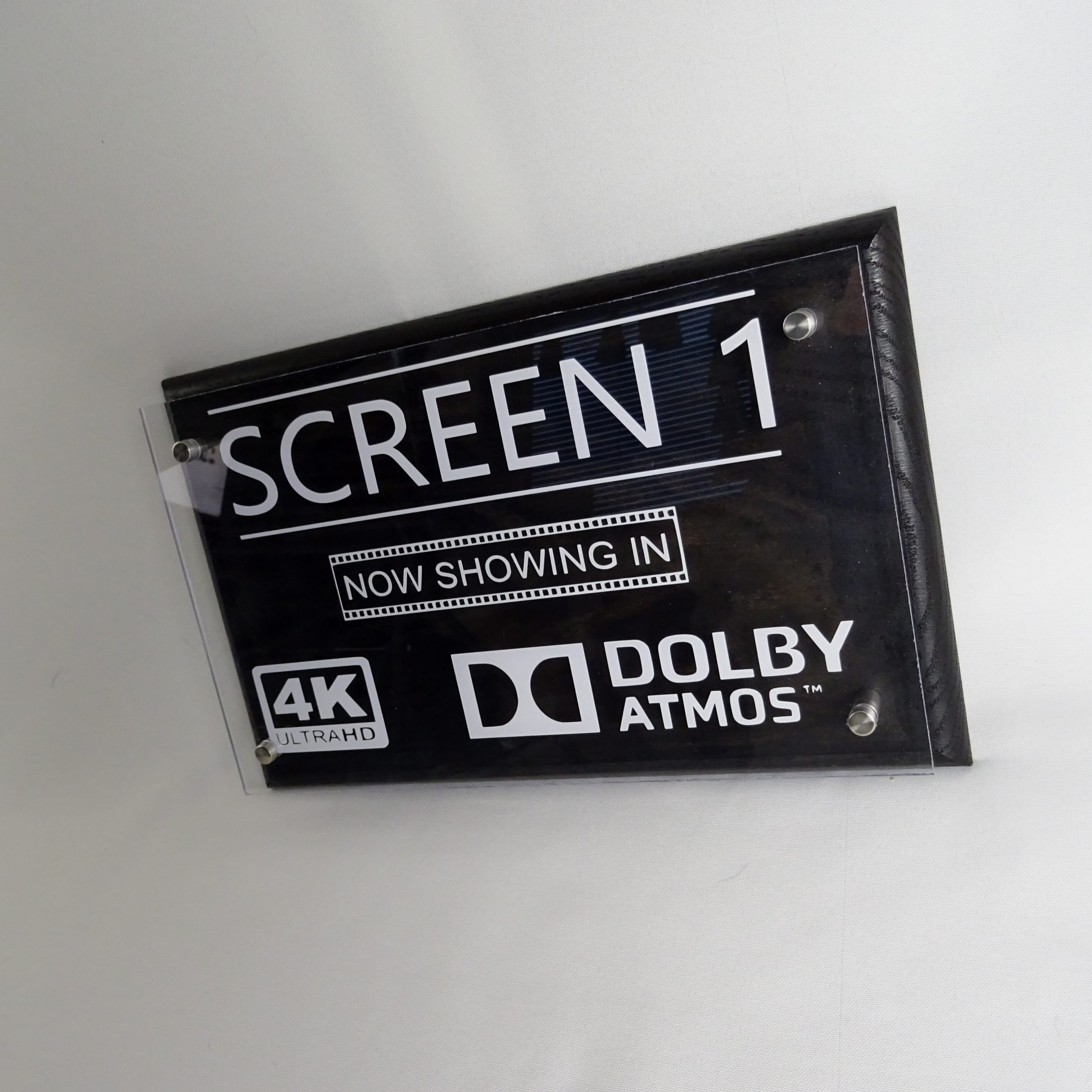 'Screen 1' Home Cinema Stand Off Sign - Image 5