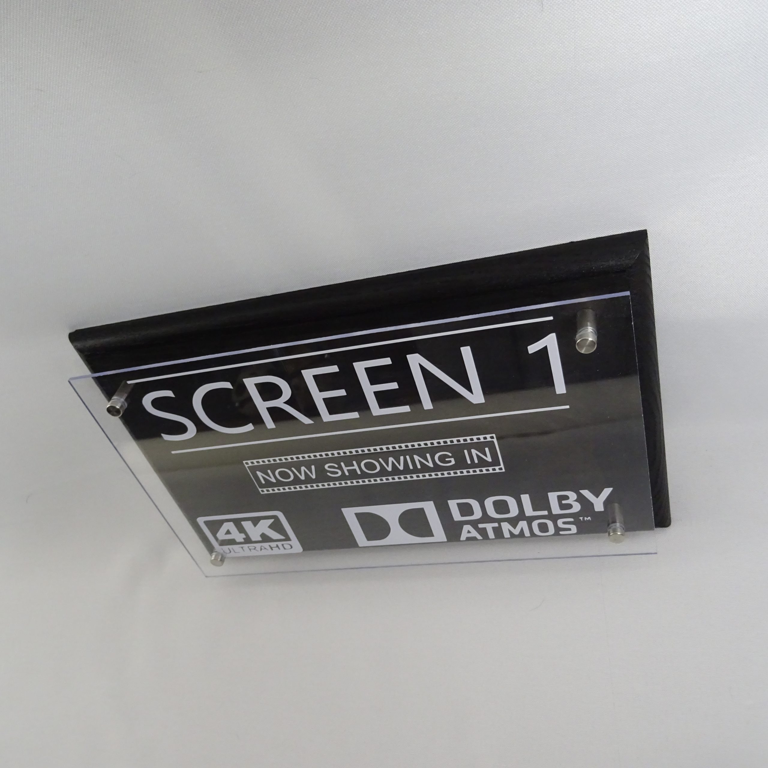 'Screen 1' Home Cinema Stand Off Sign - Image 4
