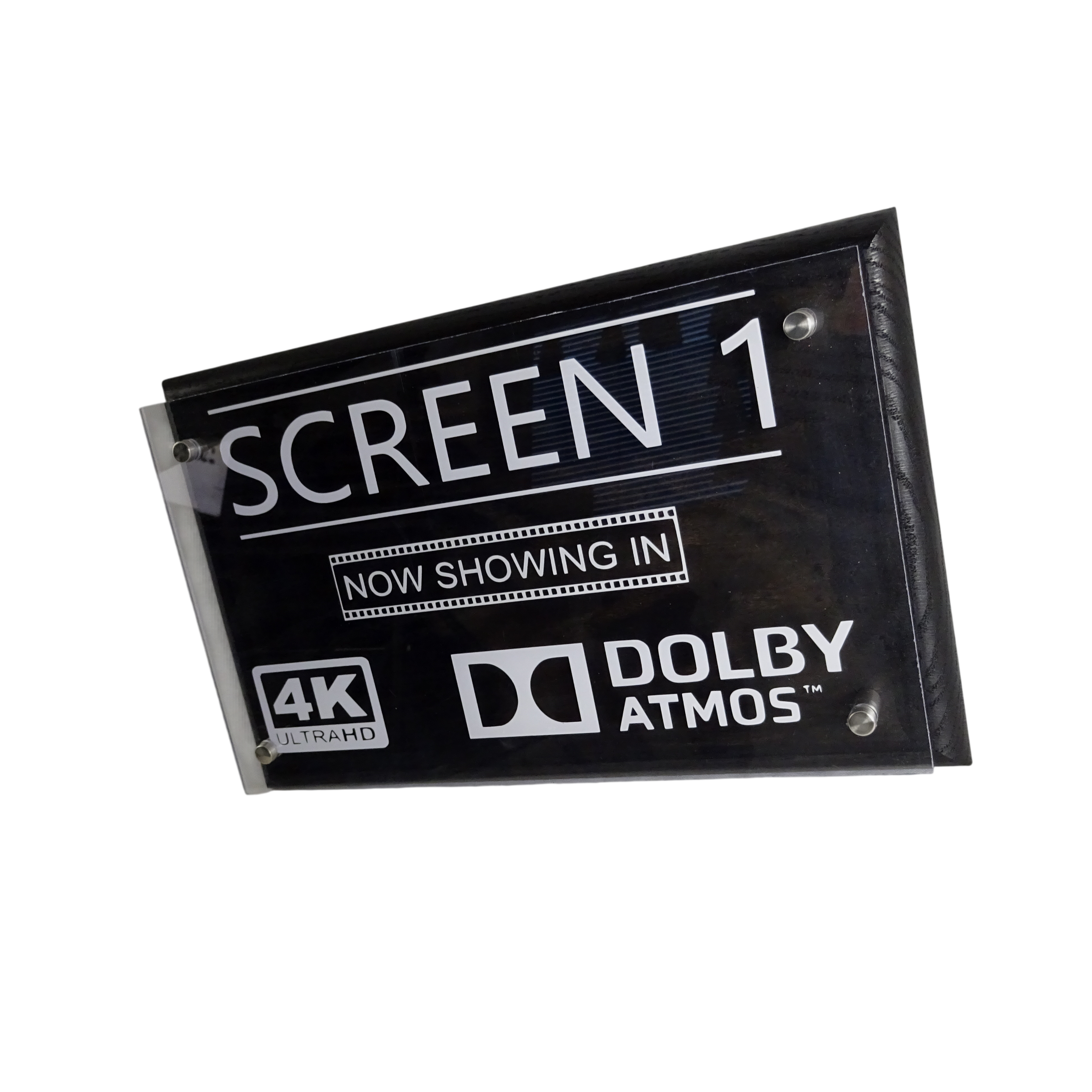 'Screen 1' Home Cinema Stand Off Sign